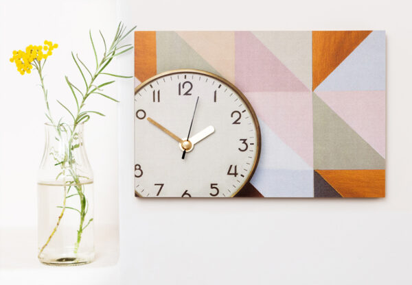 Wanduhr Edition GOLD weiss G aus eigener Fotografie | Frau Plonka