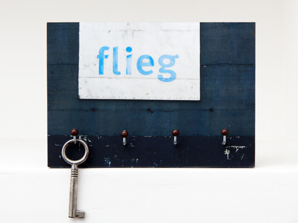 Schlüsselbrett Flieg aus eigener Fotografie von Frau Plonka