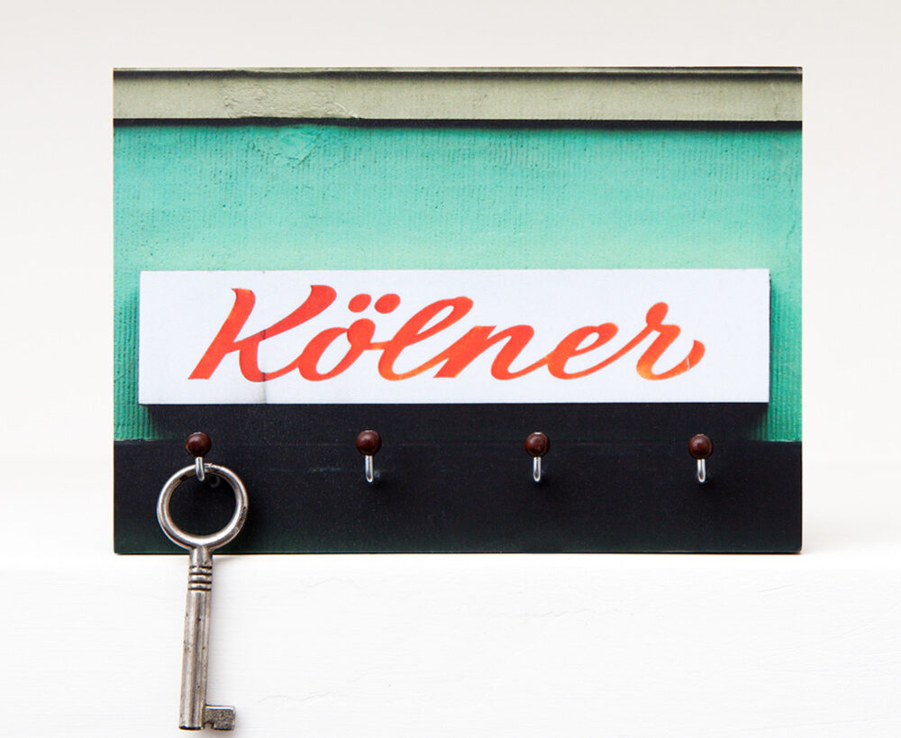 koelner Schlüsselbrett Kölner aus eigener Fotografie von Frau Plonka