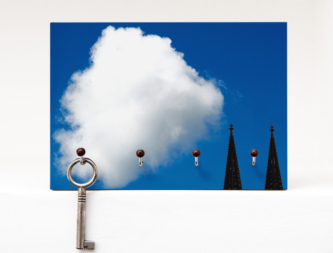 Schlüsselbrett Dom Wolke aus eigener Fotografie von Frau Plonka