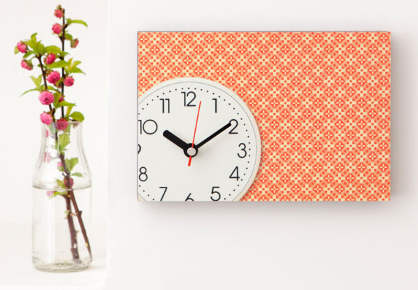 Wanduhr weiss C aus eigener Fotografie | Frau Plonka