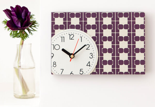 Wanduhr weiss E aus eigener Fotografie | Frau Plonka