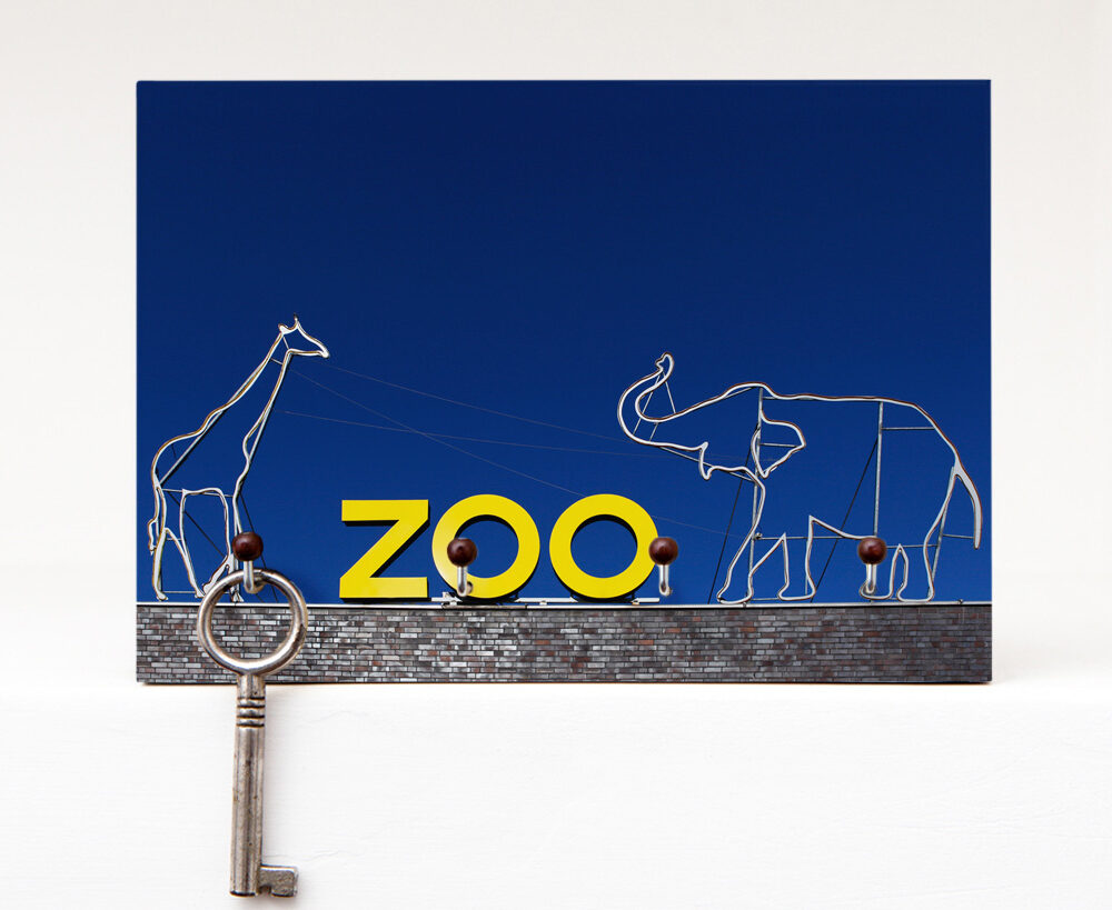 Schlüsselbrett Zoo aus eigener Fotografie von Frau Plonka