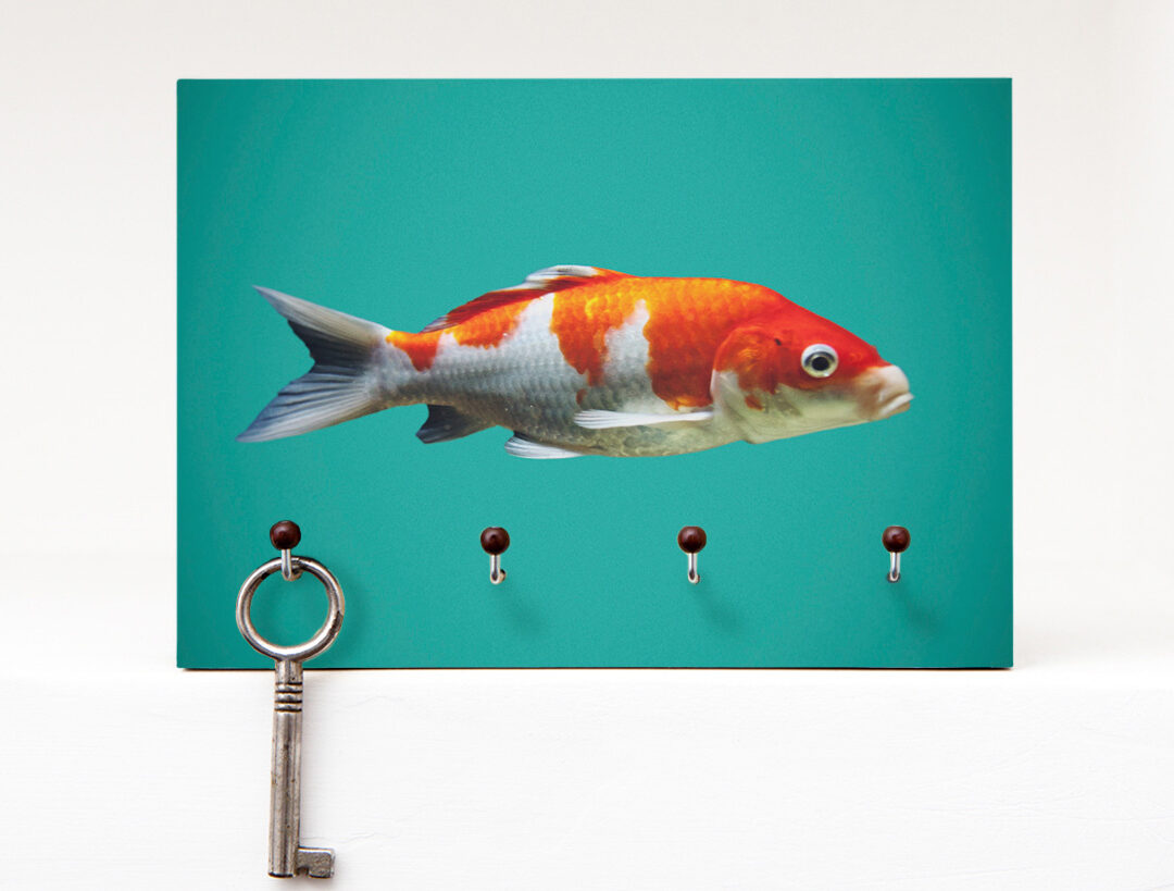 fisch rot Schlüsselbrett Fisch rot aus eigener Fotografie von Frau Plonka