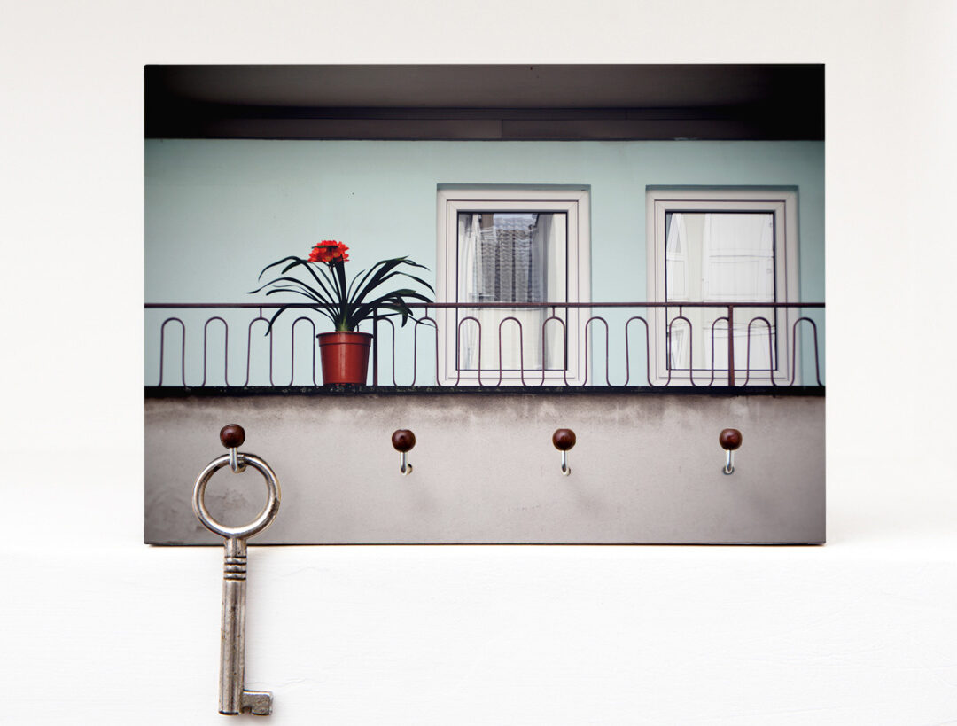 Schlüsselbrett Balkon aus eigener Fotografie von Frau Plonka