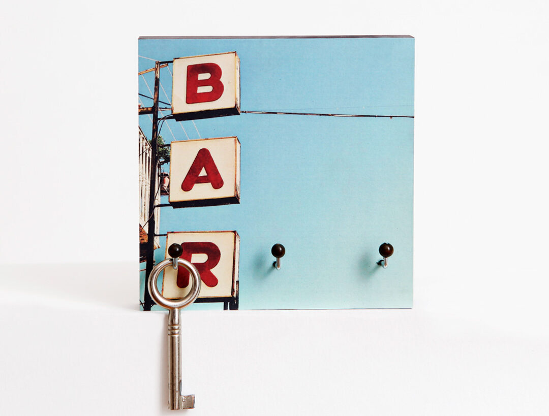 Schlüsselbrett Bar aus eigener Fotografie von Frau Plonka