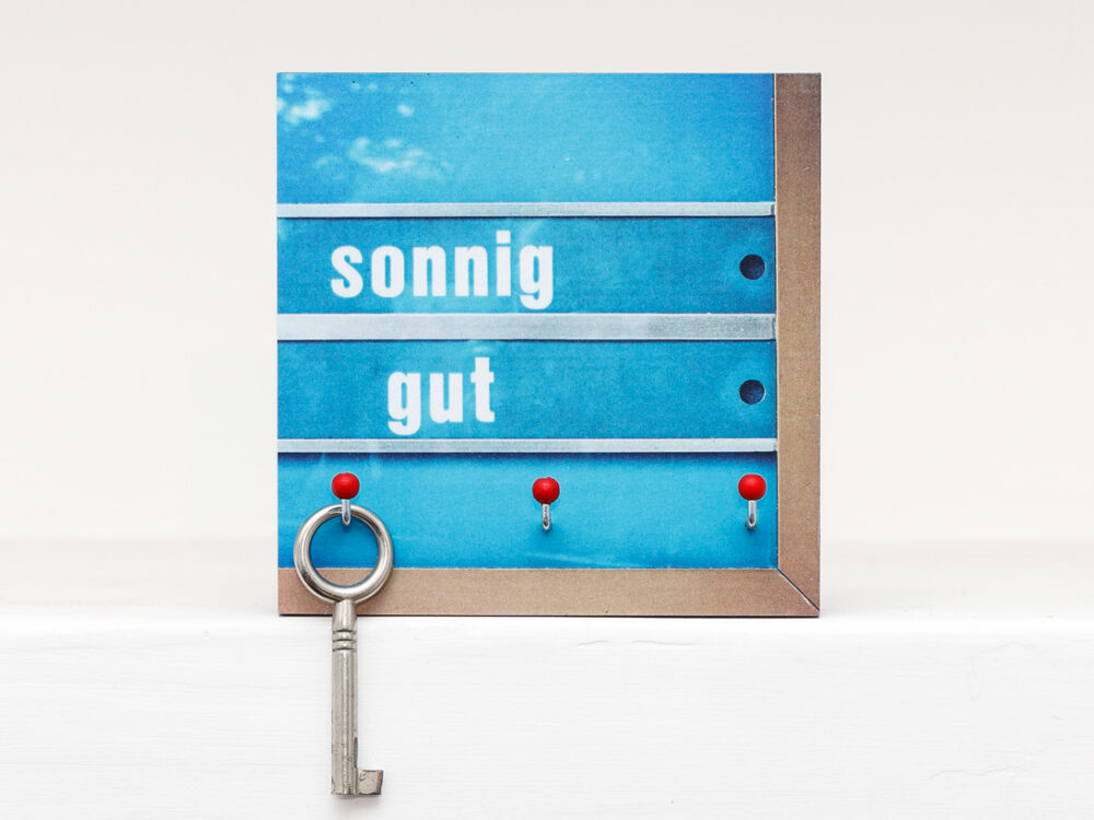 Schlüsselbrett Sonnig gut aus eigener Fotografie von Frau Plonka
