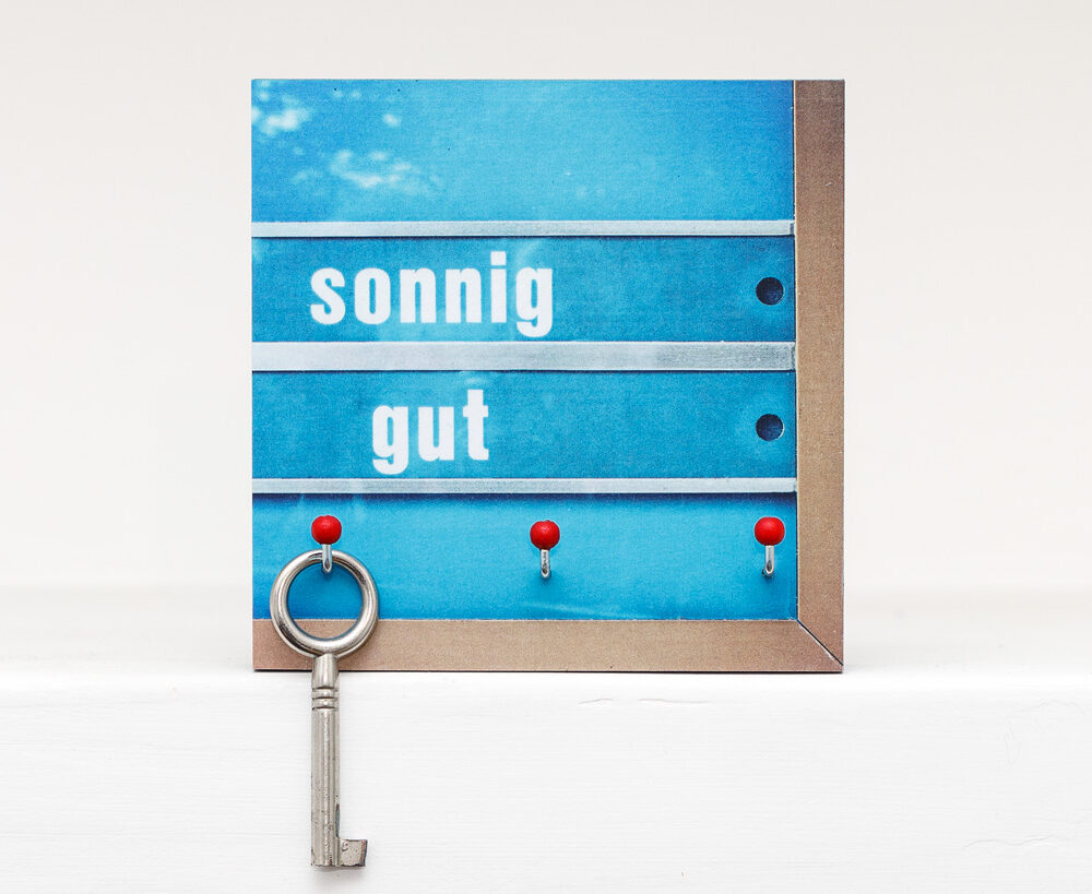 Schlüsselbrett Sonnig gut aus eigener Fotografie von Frau Plonka