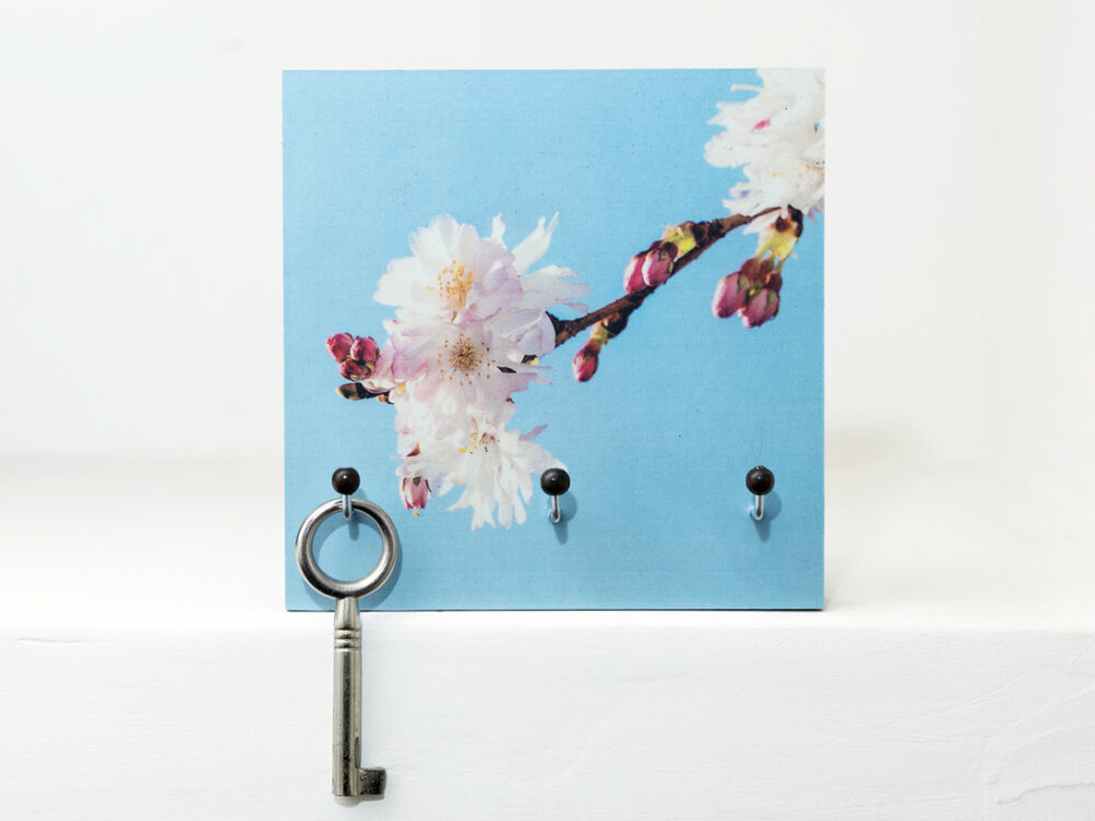 Schlüsselbrett Blüte Fotografie handgemacht von Frau Plonka