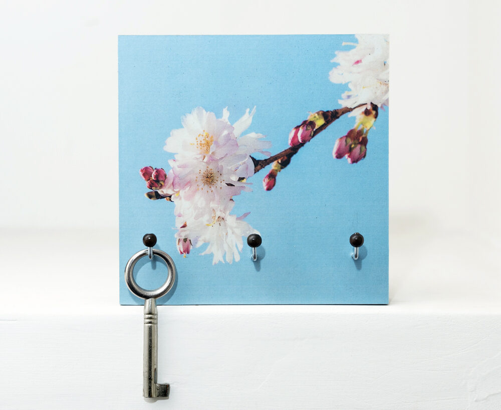 Schlüsselbrett Blüte Fotografie handgemacht von Frau Plonka