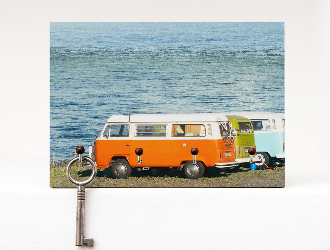 Schlüsselbrett Bulli Schlüsselbrett Bulli Fotografie handgemacht von Frau Plonka