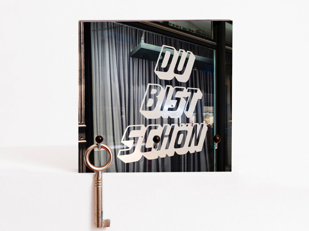 Schlüsselbrett du bist schön Fotografie handgemacht von Frau Plonka