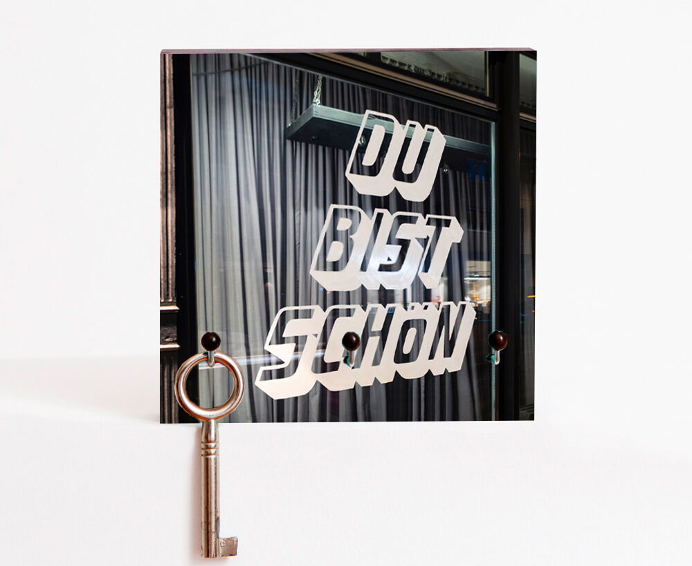 Schlüsselbrett du bist schön Fotografie handgemacht von Frau Plonka