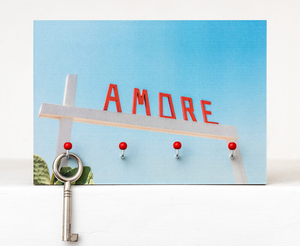 Schlüsselbrett Amore Schlüsselbrett Amore Fotografie handgemacht von Frau Plonka