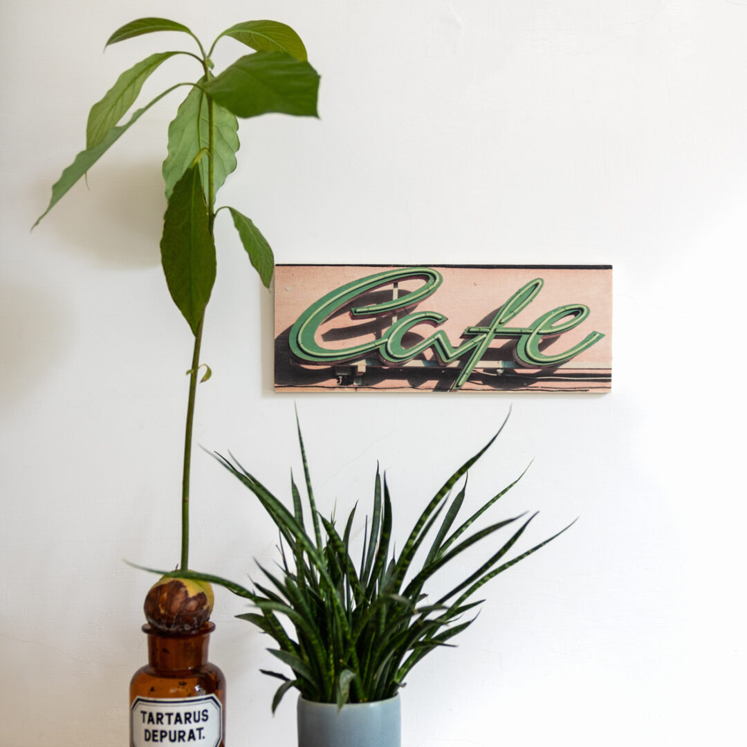 cafe, grün, typo, neonschrift Cafe Typo 2