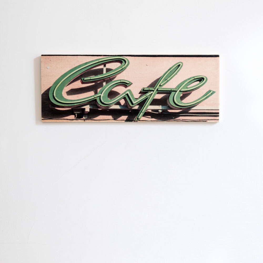 cafe, grün, typo, neonschrift Cafe Typo 2