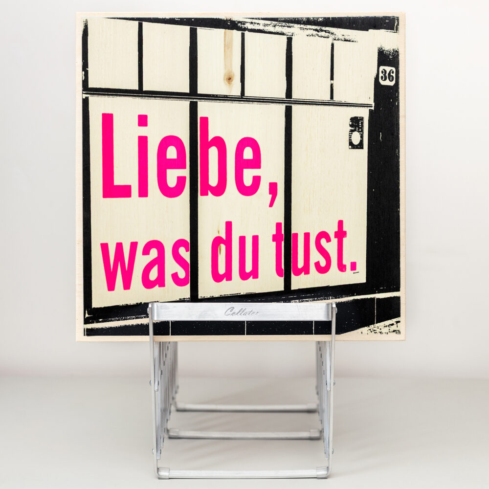 Alltagsphilosophie - Liebe was - neonpink