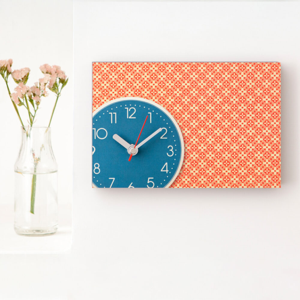 wanduhr-blau.C-01 Wanduhr blau.C aus eigener Fotografie | Frau Plonka