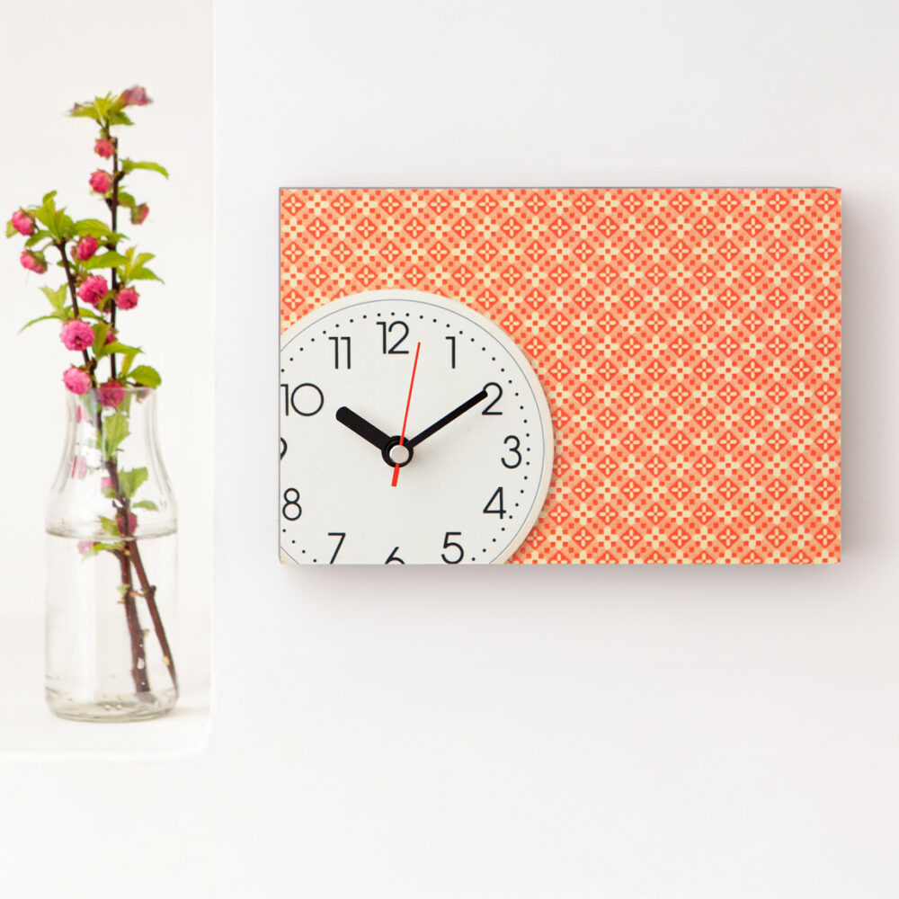 Wanduhr weiss C aus eigener Fotografie | Frau Plonka