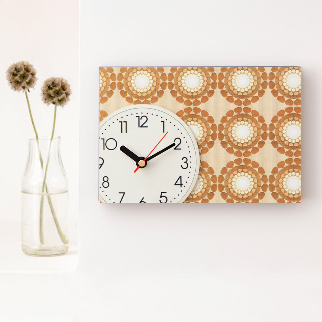 Wanduhr weiss F aus eigener Fotografie | Frau Plonka